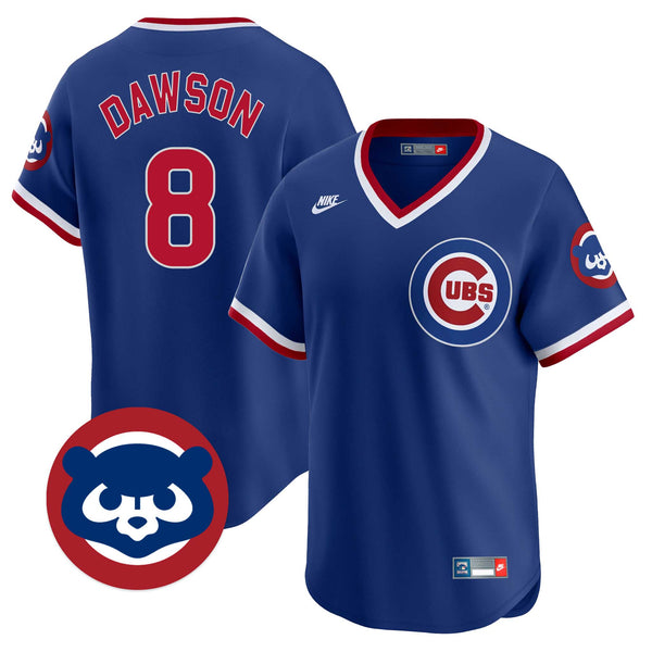 Chicago Cubs Andre Dawson Nike Limited Vapor 1994-96 Alternate Cooperstown Jersey With Authentic Lettering