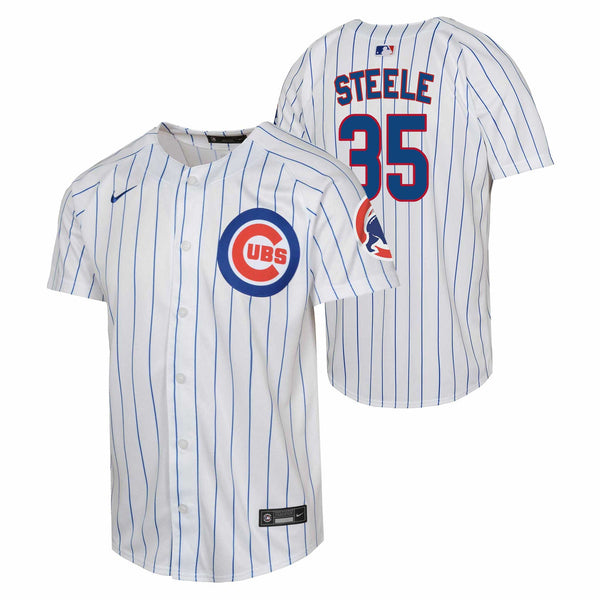 Chicago Cubs Justin Steele Youth Nike Home Home Run Jersey With Authentic Lettering