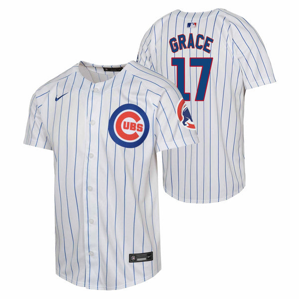 Chicago Cubs Mark Grace Youth Nike Home Home Run Jersey With Authentic Lettering