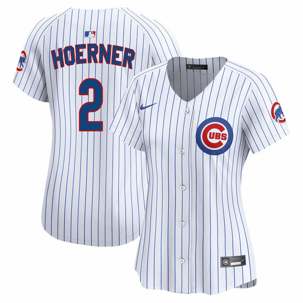 Chicago Cubs Nico Hoerner Women's Nike Home Jersey With Authentic Lettering