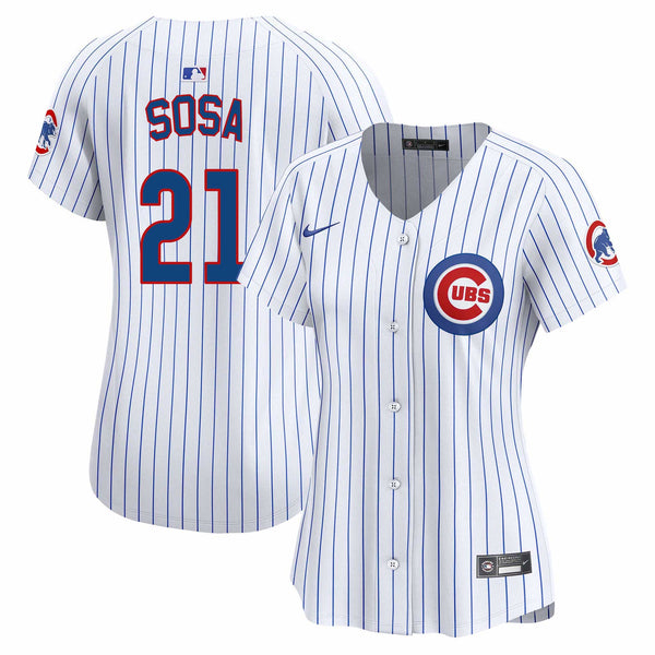 Chicago Cubs Sammy Sosa Women's Nike Home Jersey With Authentic Lettering