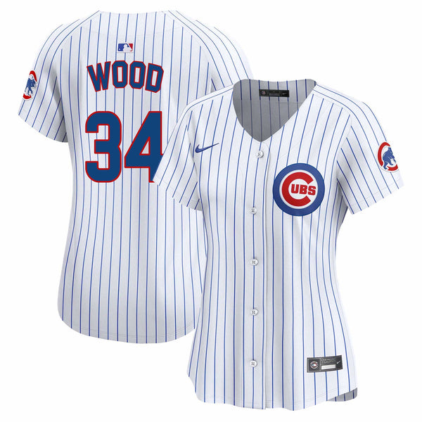 Chicago Cubs Kerry Wood Women's Nike Home Jersey With Authentic Lettering