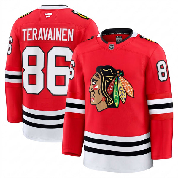 Chicago Blackhawks Teuvo Teräväinen Fanatics Home Premium Jersey With Authentic Lettering