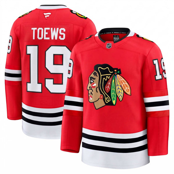 Chicago Blackhawks Jonathan Toews Fanatics Home Premium Jersey With Authentic Lettering