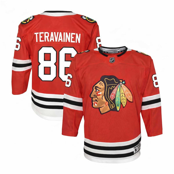 Chicago Blackhawks Teuvo Teräväinen Youth Home Premier Jersey with Authentic Lettering