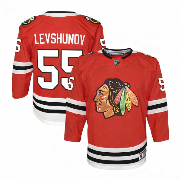 Chicago Blackhawks Artyom Levshunov Youth Home Premier Jersey with Authentic Lettering