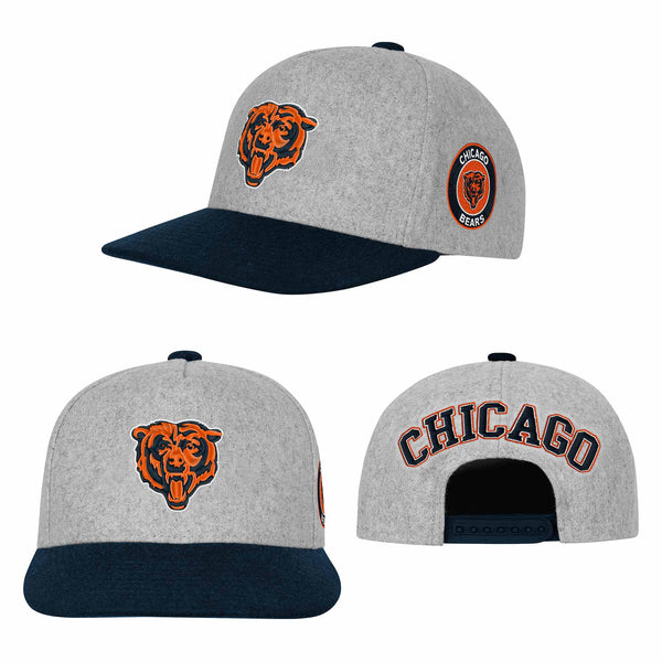 Chicago Bears Youth Two Tone Ball Hawk Pro Crown Snapback Adjustable Cap