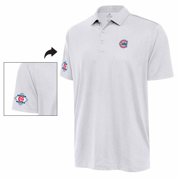 Chicago Cubs Antigua Alternate Two 150 Year White Multi Polo