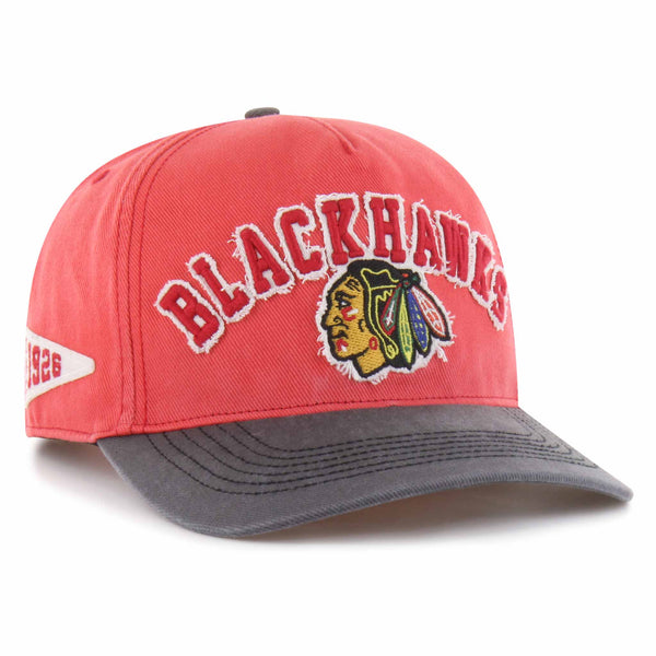 Chicago Blackhawks 47 Brand Light Habanero Red Calderwood Hitch Adjustable Cap