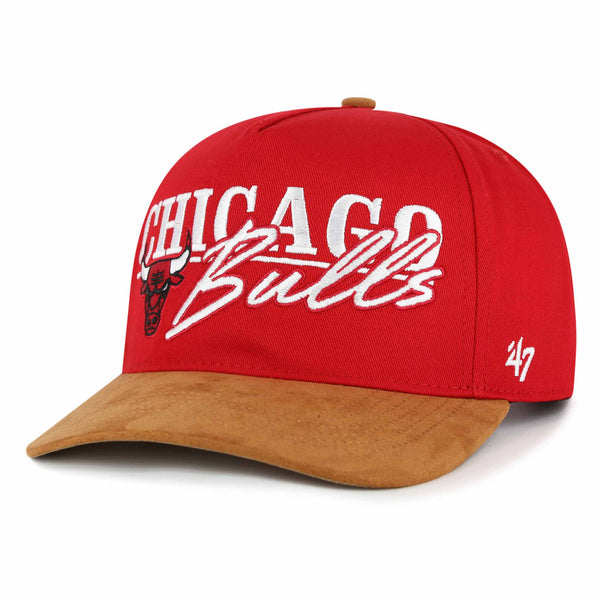 Chicago Bulls 47 Brand Red Scribe Line Hitch Adjustable Cap