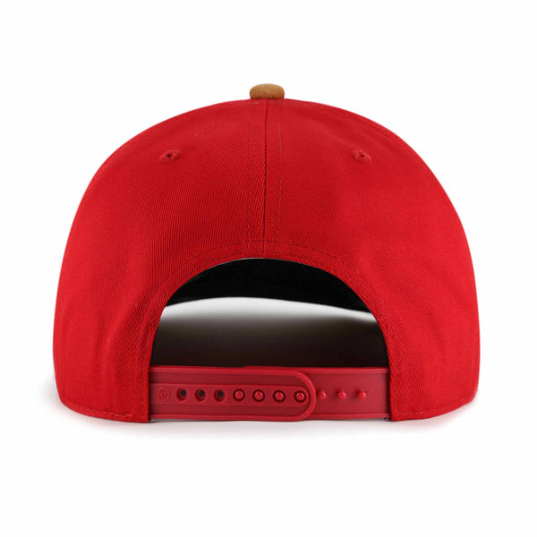 Chicago Bulls 47 Brand Red Scribe Line Hitch Adjustable Cap