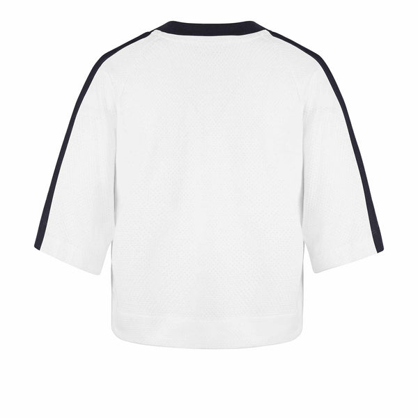 Chicago Bears 47 Brand Women's Historic White Big Overarch Drop Needle Tee