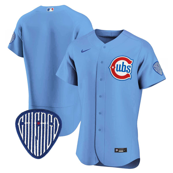 Chicago Cubs Nike Coolbase Authenitc Alternate 2 Blues Jersey