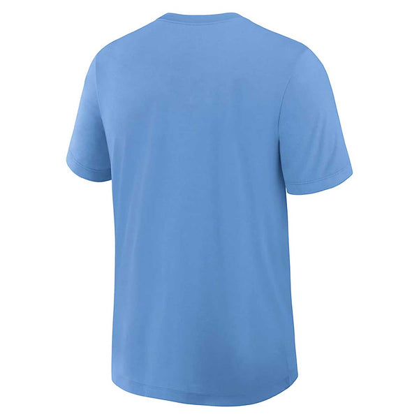 Chicago Cubs Nike Authentic On Field Early Work Walking Bear Baby Blue Arch Short Sleeve T Shirt