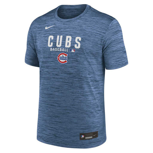 Chicago Cubs Nike Authentic On Field DRI-FIT Velocity Baby Blue Short Sleeve T Shirt