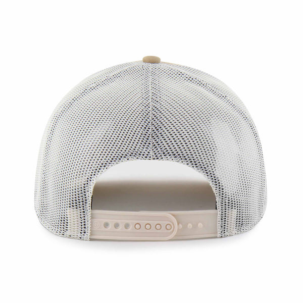 Chicago Cubs 47 Brand Khaki Huskin Trucker Adjustable Cap