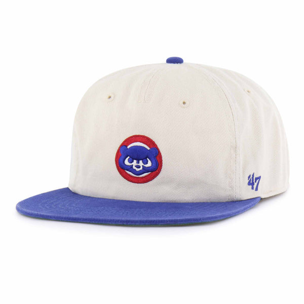 Chicago Cubs 47 Brand Natural Burnside Captain RF Adjustable Cap