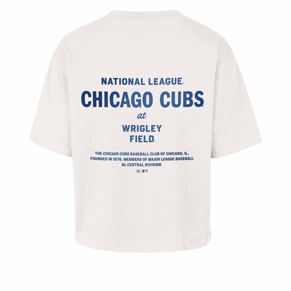Chicago Cubs 47 Brand Women's Leon City Short Sleeve T Shirt