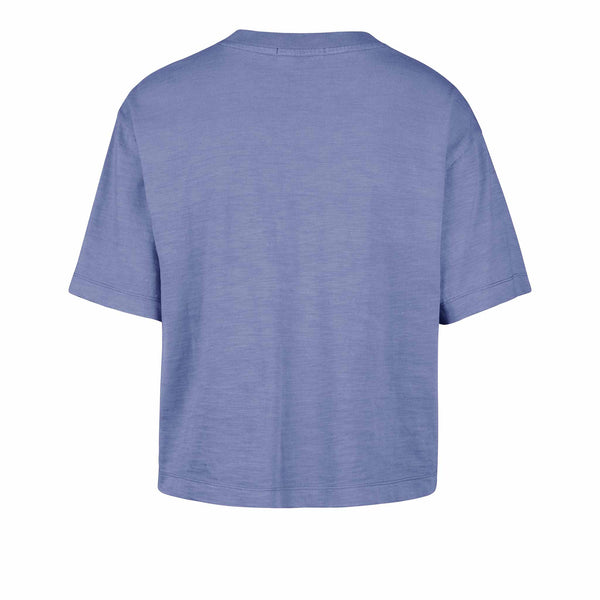Chicago Cubs 47 Brand Women's Mindi Heavy Slub Crop Short Sleeve T Shirt