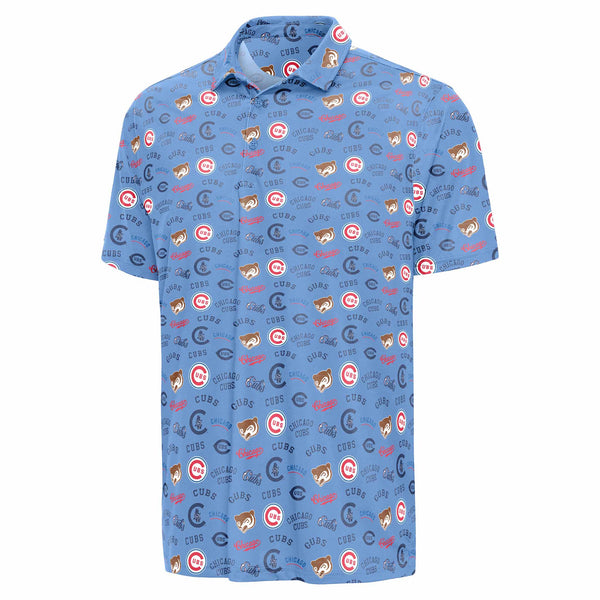 Chicago Cubs Antigua Columbia Copperstown Polo