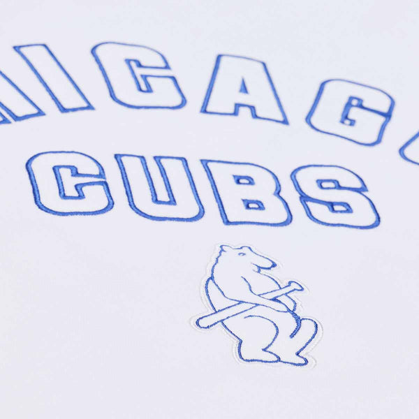 Chicago Cubs Mitchell & Ness Arctic White Crewneck Sweatshirt