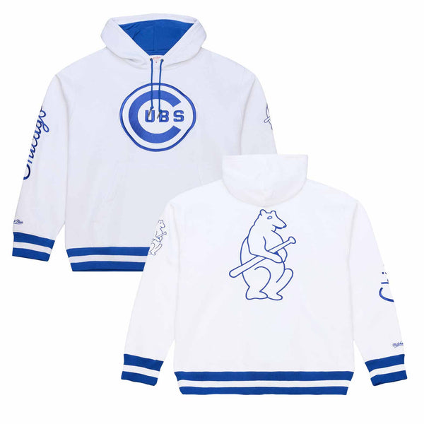 Chicago Cubs Mitchell & Ness Arctic White Hooded Sweatshirt