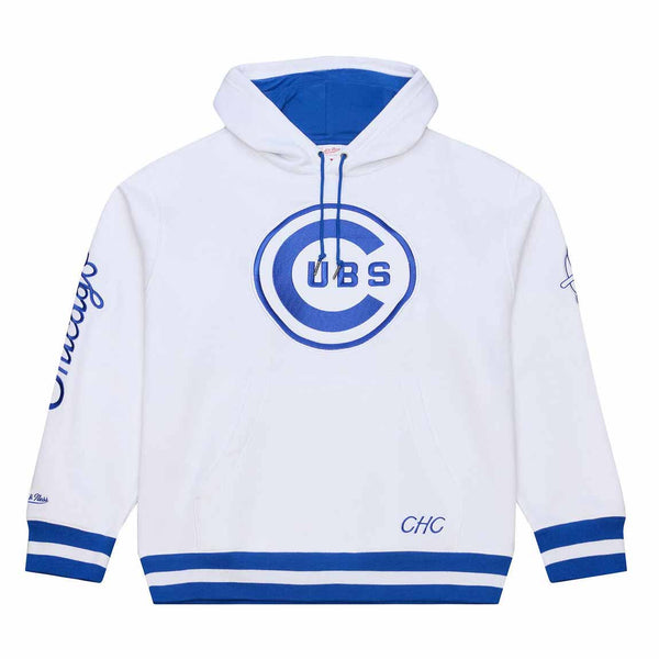Chicago Cubs Mitchell & Ness Arctic White Hooded Sweatshirt