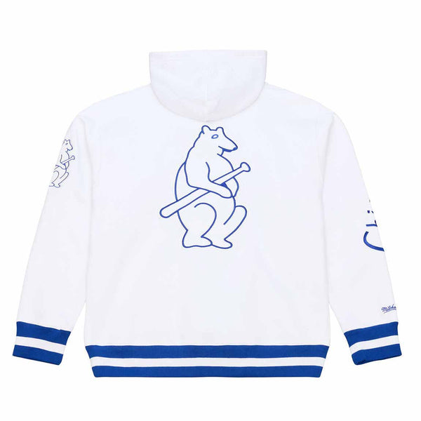 Chicago Cubs Mitchell & Ness Arctic White Hooded Sweatshirt