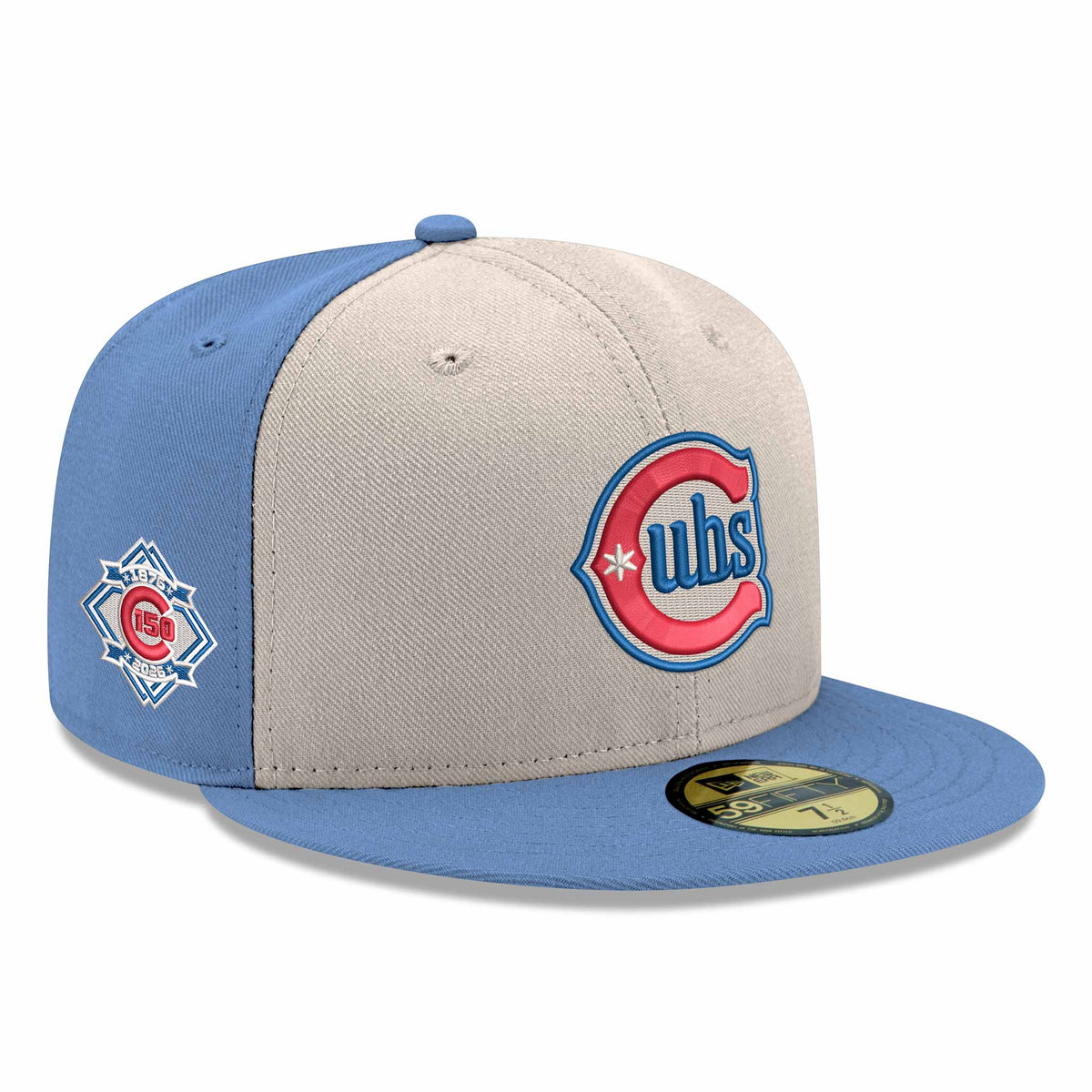 Alt 2 Color Chicago Cubs New Era Chrome Sky Alternate Two 150 Year Anniversary 59F ...