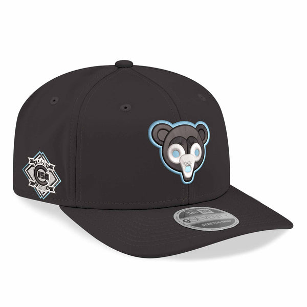 Chicago Cubs New Era Black 1969 Bear 150 Year Anniversary 9SEVENTY Stretch Snap Adjustable Cap