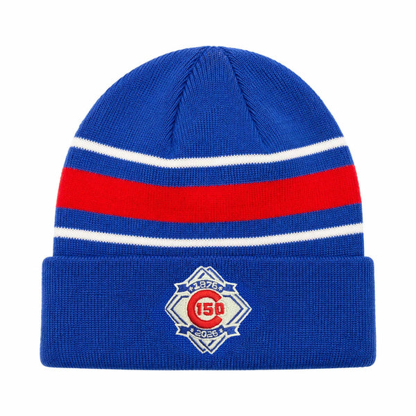 Chicago Cubs New Era 150 Year Knit Cuff Winter Hat