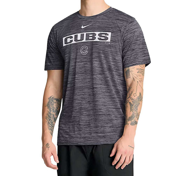Chicago Cubs Nike Black Dri-Fit Velocity T Shirt