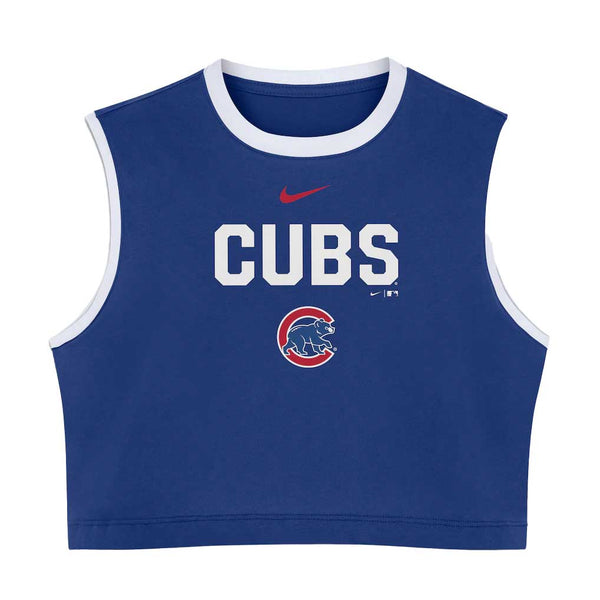 Chicago Cubs Nike Women's Royal Blue Loose Crop Tank Top
