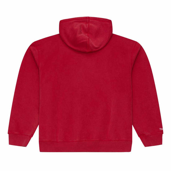 Chicago Bulls Mitchell And Ness Essentials Fleece Red Hooded Sweatshirt