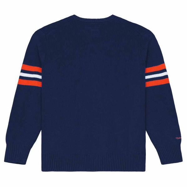 Chicago Bears Mitchell And Ness Head Coach Striped Crew Neck