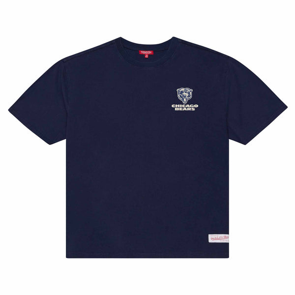 Chicago Bears Mitchell And Ness Women's Navy Core Short Sleeve Tee Shirt