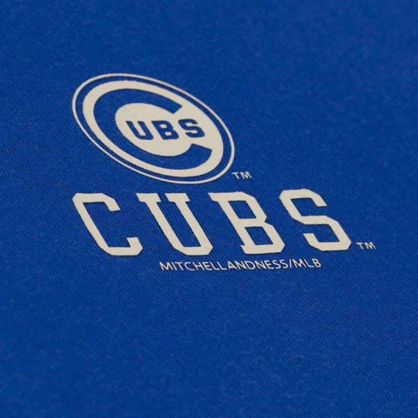 Chicago Cubs Mitchell And Ness Essentials Fleece Royal Blue Hooded Sweatshirt