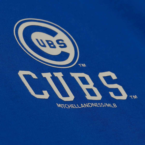 Chicago Cubs Mitchell And Ness Essentials Short Sleve Royal Blue Tee Shirt