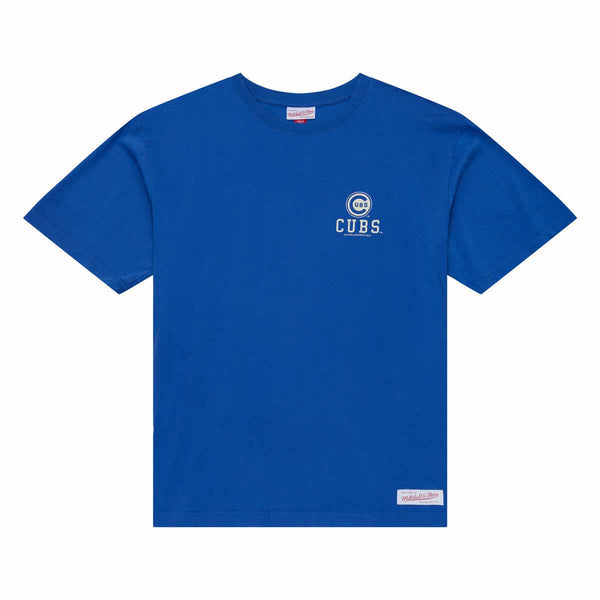 Chicago Cubs Mitchell And Ness Essentials Short Sleve Royal Blue Tee Shirt