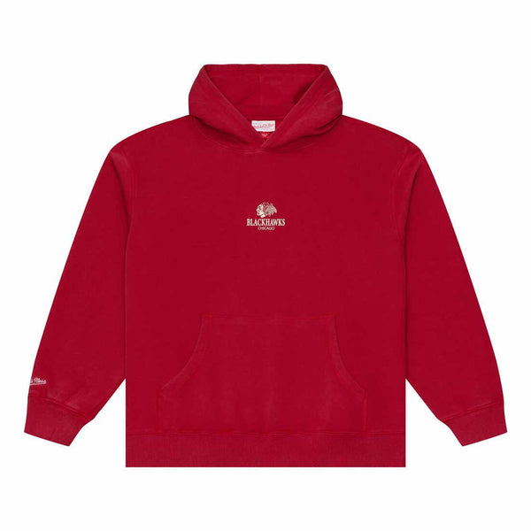 Chicago Blackhawks Mitchell And Ness Core Essentials Hooded Sweatshirt