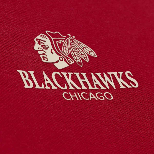 Chicago Blackhawks Mitchell And Ness Core Essentials Hooded Sweatshirt