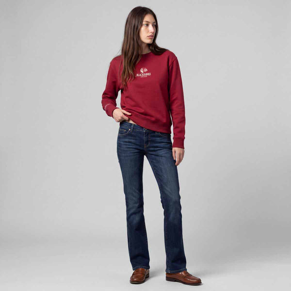 Chicago Blackhawks Mitchell And Ness Womens Core Essentials Crew Neck