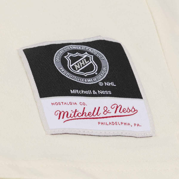 Chicago Blackhawks Mitchell And Ness Womens Retro Roots Boxy Yoke Crop Top Tee Shirt