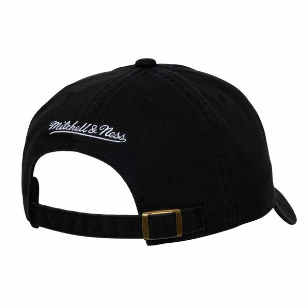 Chicago Cubs Mitchell And Ness Black On Black Adjustable Cap