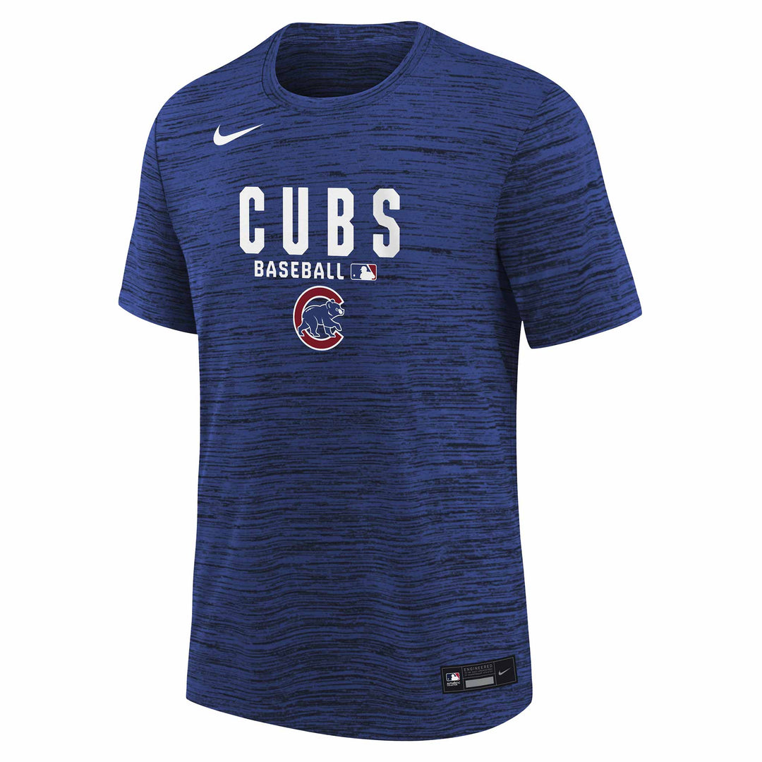Chicago Cubs Nike Youth Authentic Collection Dri-Fit Velocity Short Sl ...