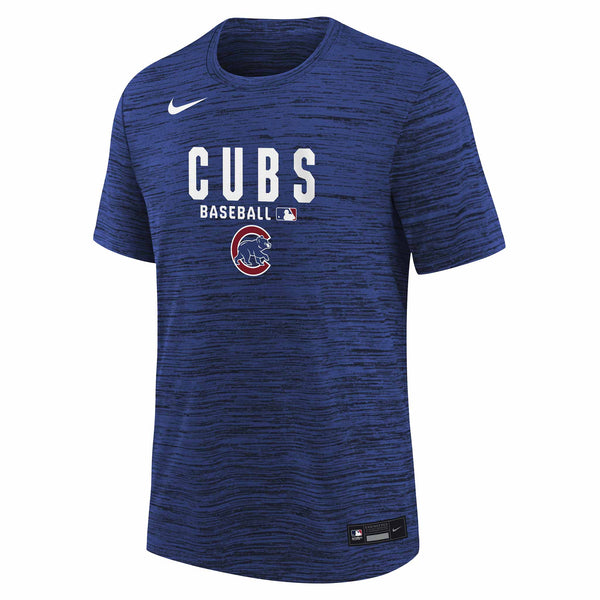 Chicago Cubs Nike Youth Authentic Collection Dri-Fit Velocity Short Sleeve T Shirt