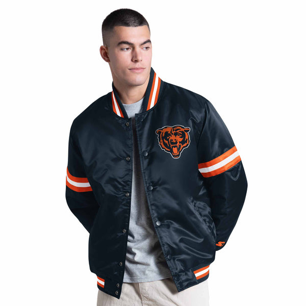 Chicago Bears Starter The Courtside Satin Varsity Jacket