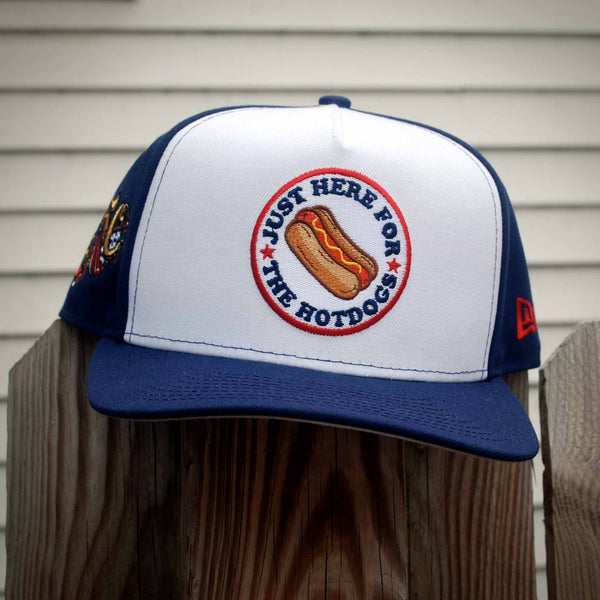 Just Here For The Hot Dogs New Era 250th 4th of July 9FIFTY A-Frame Adjustable Cap