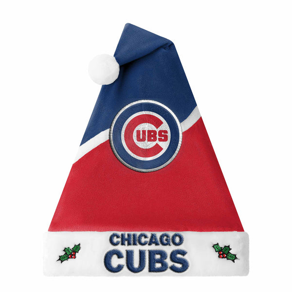 Chicago Cubs Embroidered Santa Christmas Hat