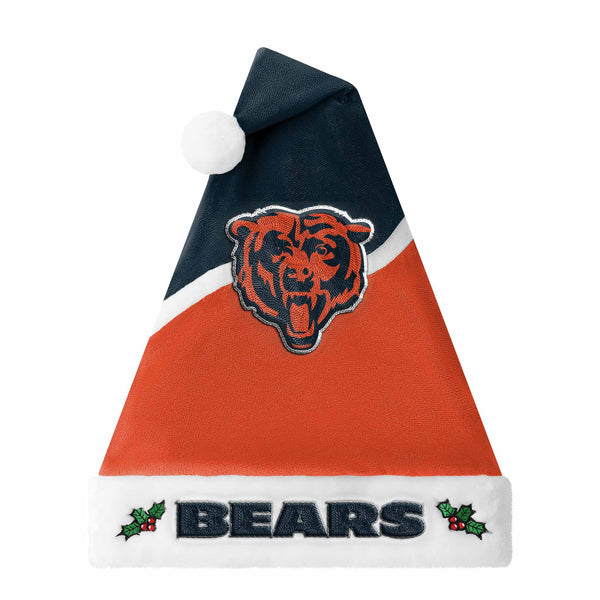 Chicago Bears Embroidered Santa Christmas Hat